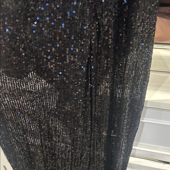 FASHION NOVA Black Reach For The Stars Sequin Jumpsuit - Black L - Picture 7 of 15